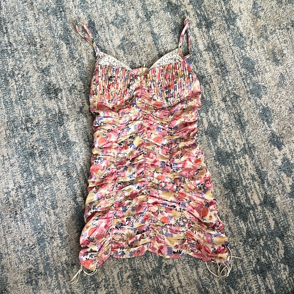 PERFECT FOR SUMMER!! Beautiful multi-color mini dress!! - Picture 1 of 3